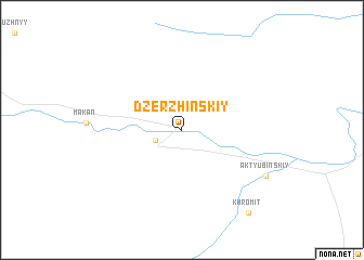 map of Dzerzhīnskīy