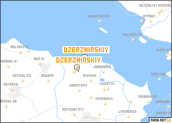 map of Dzerzhinskiy