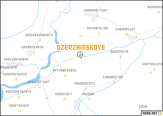 map of Dzerzhinskoye