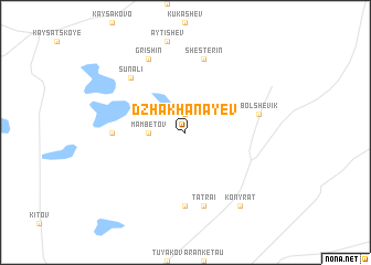 map of Dzhakhanayev