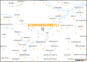 map of Dzhakhangirbeyli