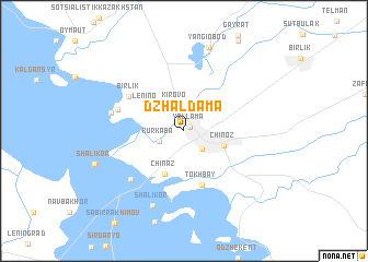 map of Dzhaldama