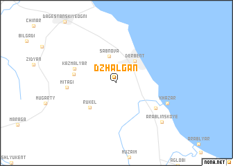 map of Dzhalgan