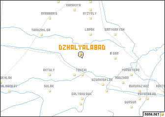 map of Dzhalyalʼ-Abad