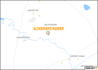 map of Dzhaman-Chubar