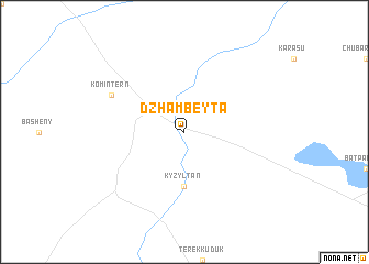 map of Dzhambeyta