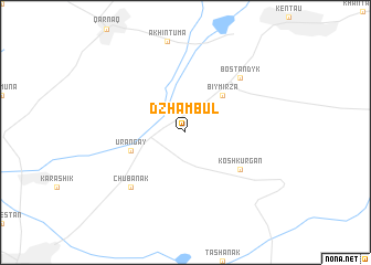 map of Dzhambul