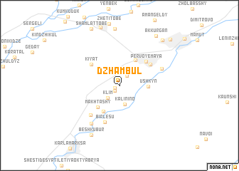 map of Dzhambul