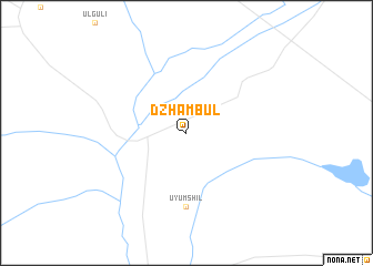 map of Dzhambul