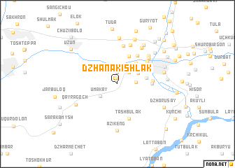 map of Dzhana-Kishlak