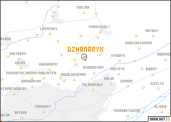 map of (( Dzhan-Aryk ))