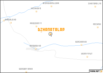 map of Dzhana-Talap