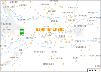 map of Dzhangalabad