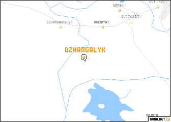 map of Dzhangalyk