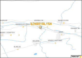 map of Dzhany-Alysh