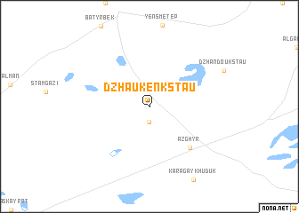 map of Dzhauken-Kstau