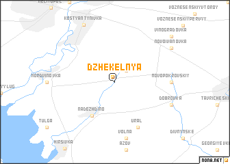 map of Dzhekelʼnya