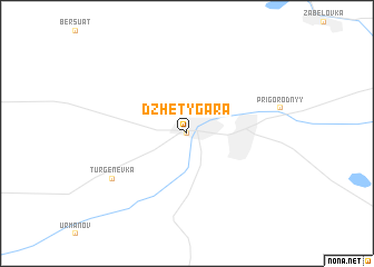 map of Dzhetygara