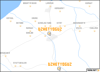 map of Dzhetyoguz