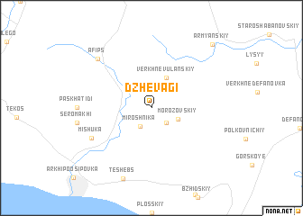 map of Dzhevagi