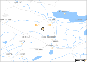 map of Dzhez-Kulʼ