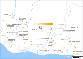 map of Dzhgydyrkhva