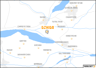 map of Dzhida