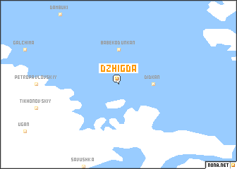 map of Dzhigda