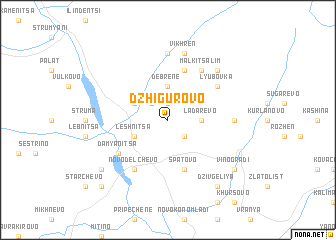 map of Dzhigurovo