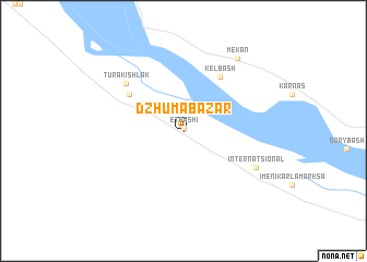 map of Dzhuma-Bazar