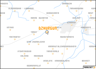 map of Dzhurgun