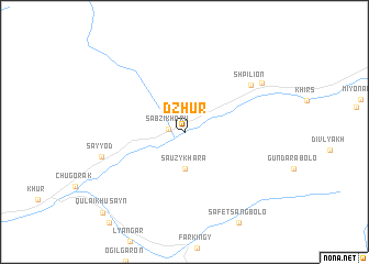 map of Dzhur