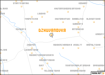 map of Dzhuvanovka