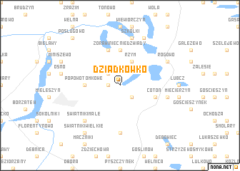 map of Dziadkówko