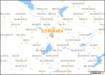 map of Dziadówek