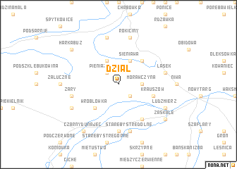 map of Dział