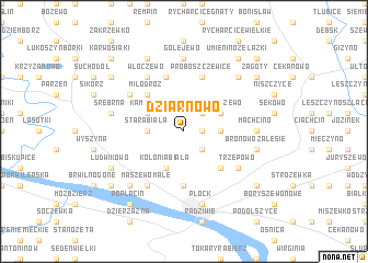 map of Dziarnowo