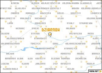 map of Dziarnów