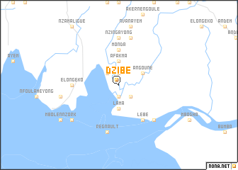 map of Dzibé