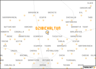 map of Dzibichaltún