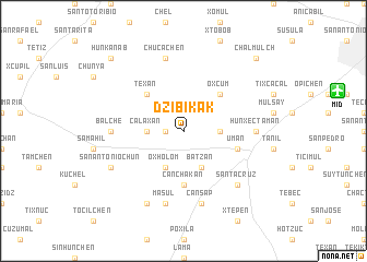 map of Dzibikak