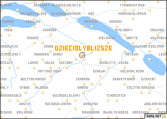 map of Dzięcioły Blizsze