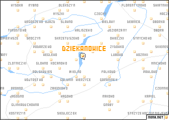 map of Dziekanowice