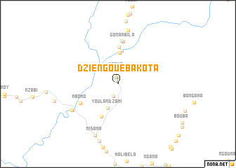 map of Dziengoué Bakota