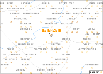 map of Dzierzbia