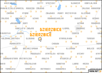 map of Dzierzbice