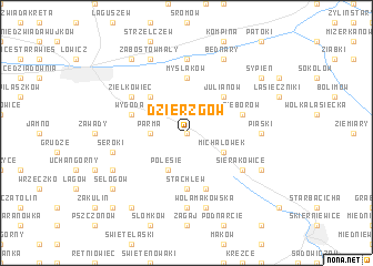 map of Dzierzgów