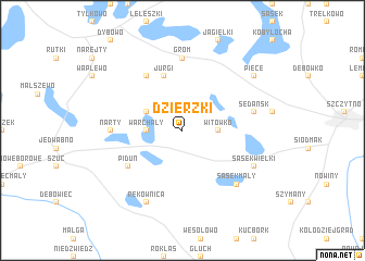 map of Dzierzki