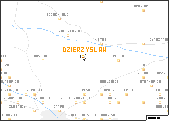 map of Dzierżysław