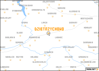 map of Dzietrzychowo